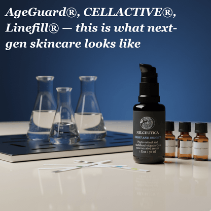 TIGHT AND BRIGHT, an Advanced Gentle Phyto-Retinol and Vitamin C Face Serum, 12 Innovative Technologies, 55% High-Performance Cosmeceuticals
